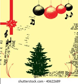 christmas grunge background vector