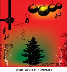 christmas grunge background vector