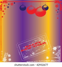 christmas grunge background vector