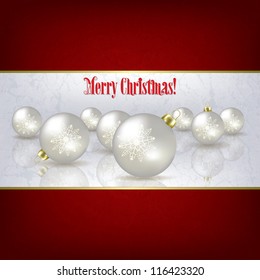 Christmas grunge background with white decorations on white