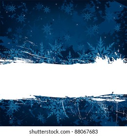 Christmas grunge background,with space for text, all elements on separate layers.