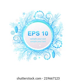 Christmas grunge vector banners. Design art elements.