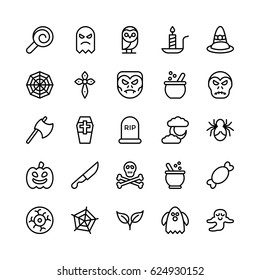 
Christmas, Halloween, Party and Celebration Line Vector Icons 22
