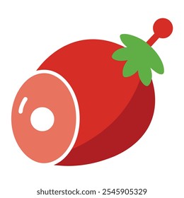 Ilustración de Arte vectorial de jamón de Navidad