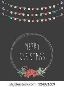 Christmas hand draw