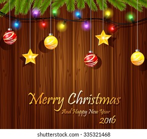 Christmas Hand Drawn Bow Vector sketch paper card for xmas design with balls