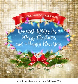 Christmas hand drawn design elements with calligraphy. EPS 10 vector file included