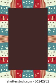 Christmas hand drawn frame