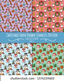 Christmas Hand drawn Seamless pattern 4