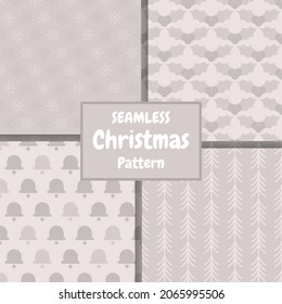 christmas hand drawn seamless pattern