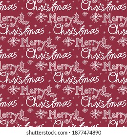 Christmas Hand Drawn Seamless Vector Pattern Design