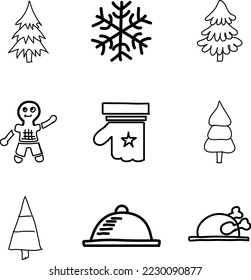 Christmas Hand Drawn Vector Icon