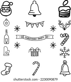 Christmas Hand Drawn Vector Icon