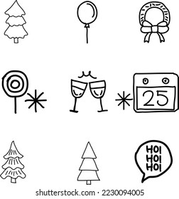 Christmas Hand Drawn Vector Icon