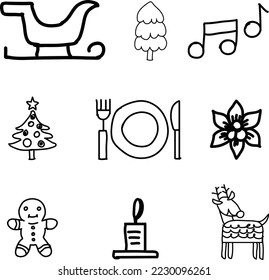 Christmas Hand Drawn Vector Icon