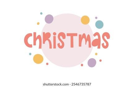 Christmas. Handwritten vector lettering. Unique hand drawn nursery poster. Cute phrases. Ink brush calligraphy. Scandinavian nordic style quote. Poster design, t-shirt print. Illustration art