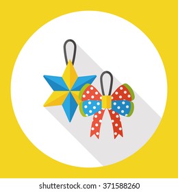 Christmas hanging flat icon