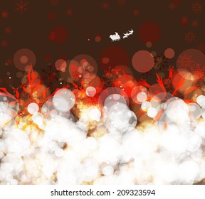 Christmas and happy new year abstract snowflakes background