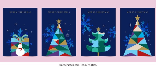 Christmas and happy new year background. vertical design for A4