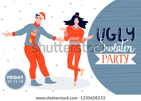 Christmas Happy New Year Banner Template Stock Vector