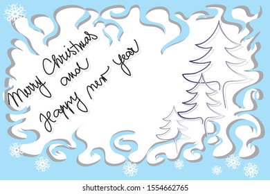Christmas happy new year card