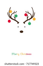 Christmas And Happy New Year Card Background, Rasta Color, Post Card Size, Flat Style Vector Illustration.