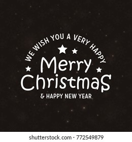 Christmas and happy new year greeting card.