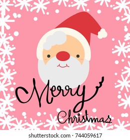 Christmas and Happy New Year Santa Claus Vector Illustration