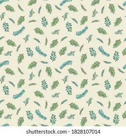 Christmas and Happy New Year seamless pattern. Trendy retro style. Vector design template. - Shutterstock ID 1828107014