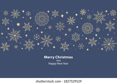 Christmas And Happy New Year vector design