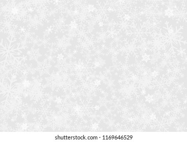 Christmas or happy new year white vector background with snowflake