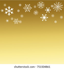 Christmas and Happy New Years background golden Vector illustration