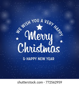 Christmas and happy newyear greeting card with christmas backgro