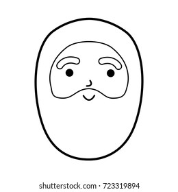 christmas happy santa claus character beard