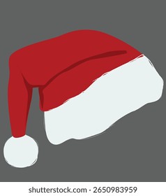 christmas hat.  christmas clothes object illustration.