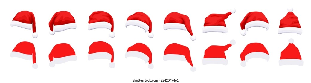 Christmas hat collections. Christmas decoration.