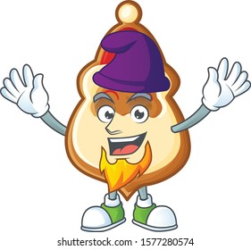 Christmas hat cookies mascot cartoon style as an Elf
