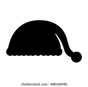 christmas hat decoration isolated icon vector illustration design