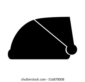 christmas hat decorative icon vector illustration design