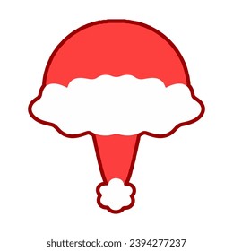 Christmas hat, digital graphic illustration
