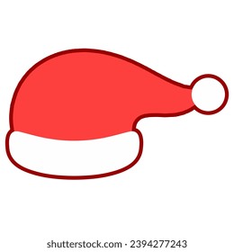 Christmas hat, digital graphic illustration
