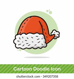 christmas hat doodle