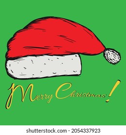 Christmas hat, editable vector file for all of your graphic needs. 