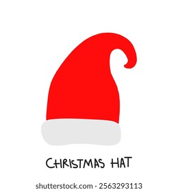 christmas hat element stock decoration