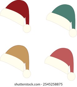 Christmas Hat with four color