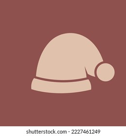 Christmas hat, Christmas holiday decoration element - Vector illustration