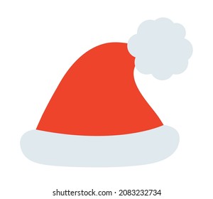 christmas hat icon on white background