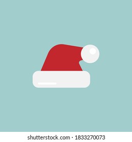 diseño simple del icono de sombrero de Navidad
