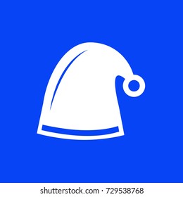 Christmas hat icon vector