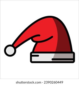 christmas hat icon vector design template